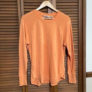Athleta Vibrant Orange Crew Neck Top